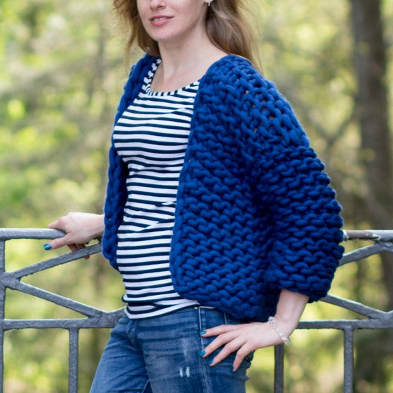 Super chunky cardigan - Knitting Kit