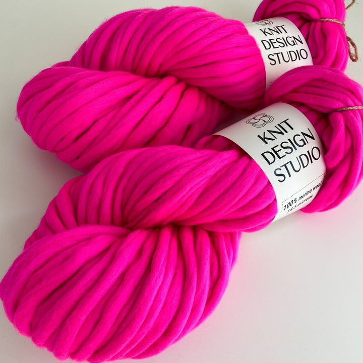 pink yarn super chunky