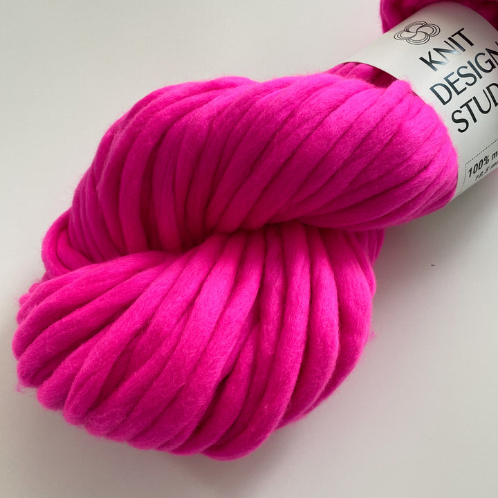 pink chunky yarn