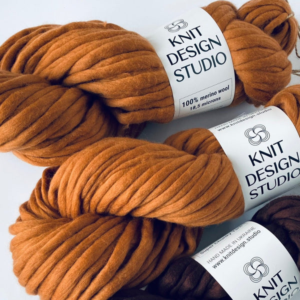 Super bulky yarn MERINO MINI - Cinnamon