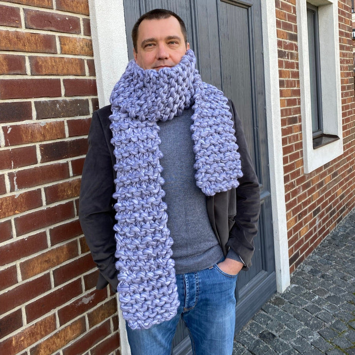 mens knit scarf