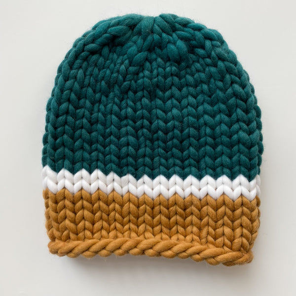 Multicolor knit beanie - Knitting Kit