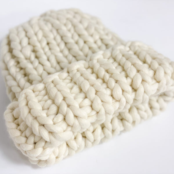 Men's chunky ribbed beanie - Knitting Kit