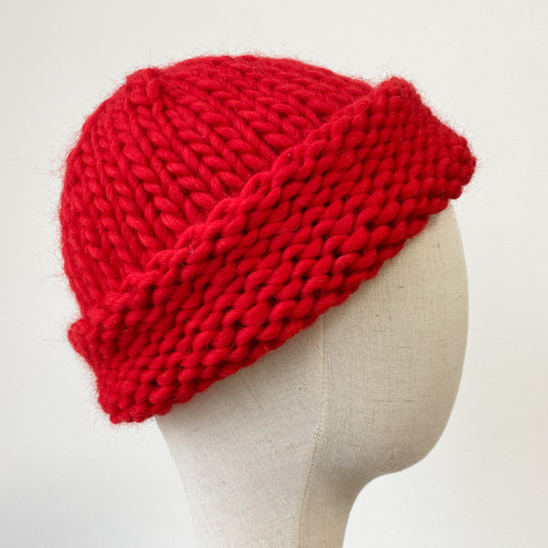 Knit beanie hat