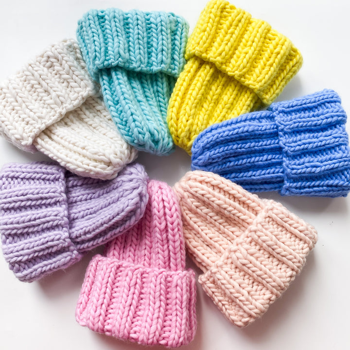 Knitted winter hats