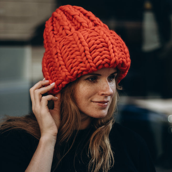 Chunky knit women's hats winter