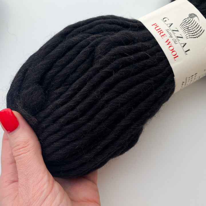 brown chunky wool yarn