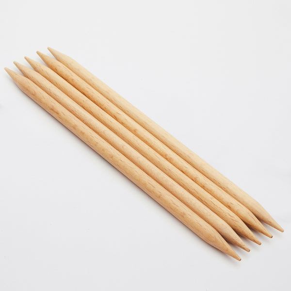 8 mm (US 11) KnitPro Basix wood double pointed knitting needles