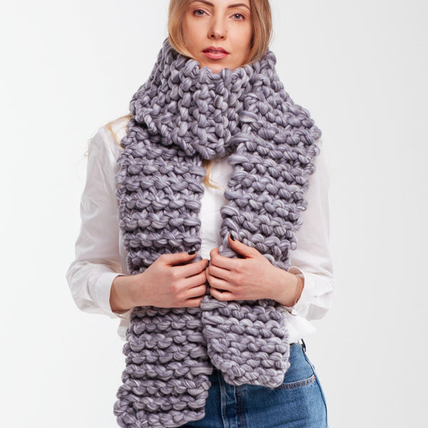 Super chunky scarf - Knitting Kit