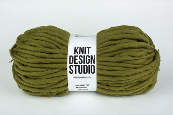 Jumbo yarn MERINO MAXI - Olive