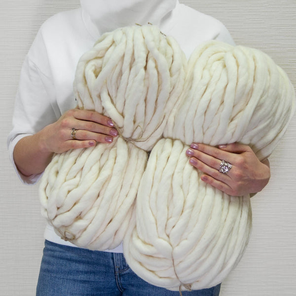 Пряжа Jumbo MERINO MAXI - Natural White Undyed