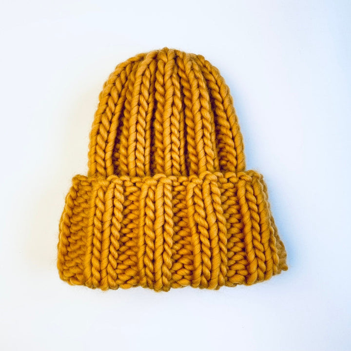 ribbed knit hat