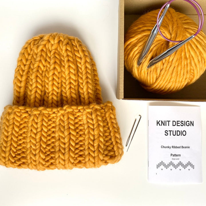 winter ribbed hat pattern