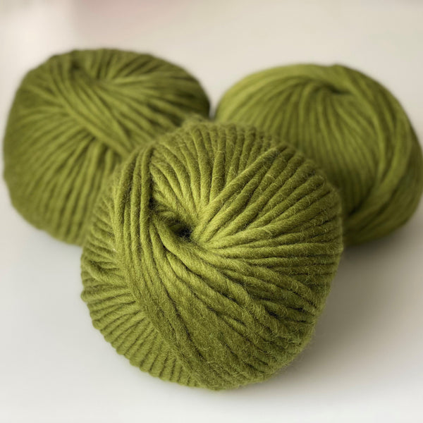 Super bulky yarn HELLO MERINO - Olive