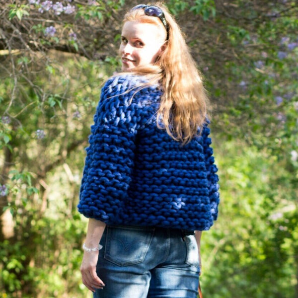 Super chunky knit cardigan - Knitting pattern