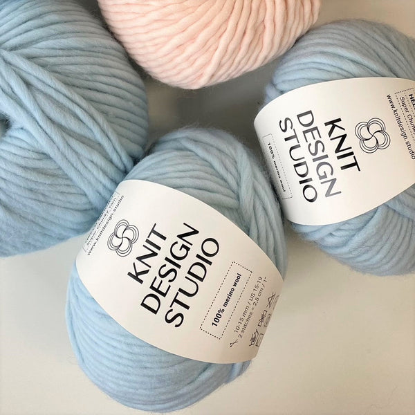 Super bulky yarn HELLO MERINO - Powder Blue