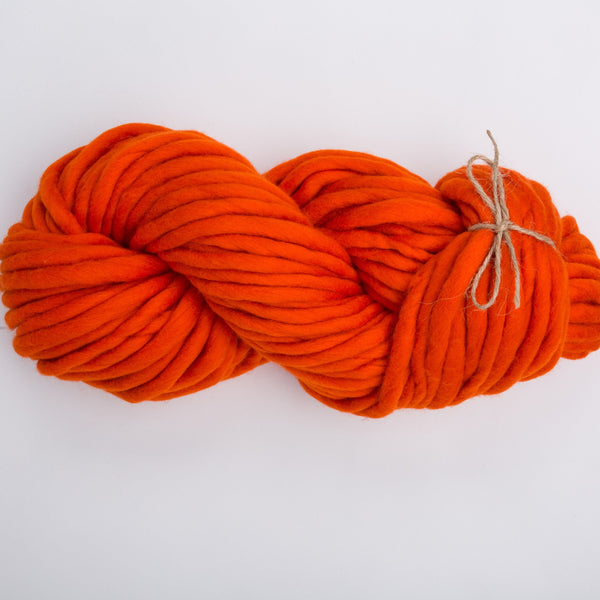 Super bulky yarn HELLO MERINO - Orange