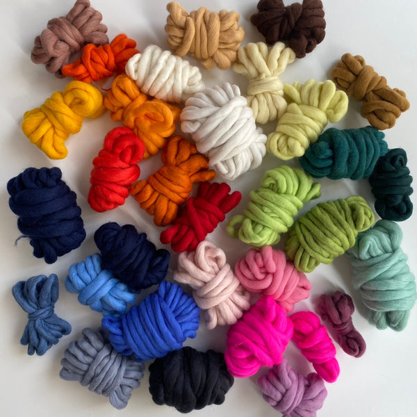 Chunky yarn MERINO MINI  - Scrap yarn 375g