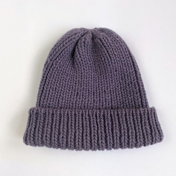 Fisherman knit beanie hat for men