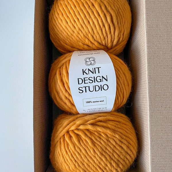 Super bulky yarn HELLO MERINO - Mustard