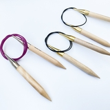 15mm (US 19) KNITPRO Basix wooden fixed circular knitting needles – Miniature 8
