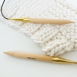 12mm (US 17) KNIT PRO Basix wooden fixed circular knitting needles – Miniature 2