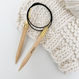 12mm (US 17) KNIT PRO Basix wooden fixed circular knitting needles – Miniature 3