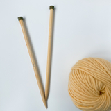 10.00mm (US 15) KNITPRO Bamboo straight single pointed knitting needles 30 cm – Miniature 5