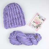Rib-knit wool hat with pompom – Miniature 3