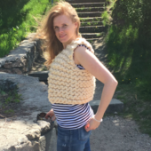 Knit chunky vest LUCKY STAR – Miniature 4