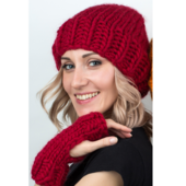 Knit beanie and arm warmers set – Miniature 1