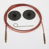 KNITPRO Single brown interchangeable needle cable – Miniature 1