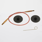 KNITPRO Single brown interchangeable needle cable – Miniature 3