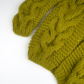 Cable Knit Cardigan - Knitting Kit – Miniature 3