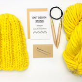 Rib Knit Beanie - Knitting Kit – Miniature 1