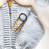 Chunky cropped cardigan - Knitting pattern – Miniature 7