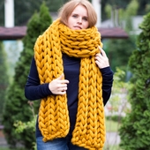 Giant Knitted Scarf - Knitting Kit – Miniature 6