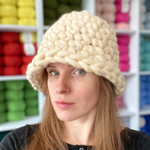 Cream Chunky Crochet Bucket Hat - SALE 20% – Miniature 5
