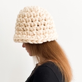 Chunky Knit Wool Bucket Hat – Miniature 1