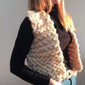 Knit chunky vest LUCKY STAR – Miniature 1