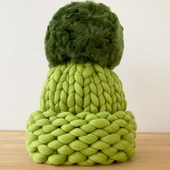 Oversized Winter Hat with Big Pom Pom – Miniature 11
