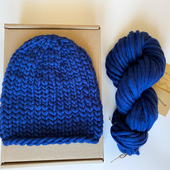Knitted wool hat - Knitting Kit – Miniature 6
