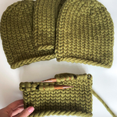 Knitted wool hat - Knitting Kit – Miniature 7