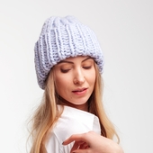 Rib knit beanie – Miniature 1