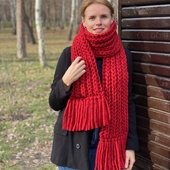 Chunky fringe scarf – Miniature 8