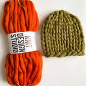 Super chunky knit beanie - Knitting kit – Miniature 2