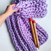 Giant Knitted Scarf - Knitting Kit – Miniature 5