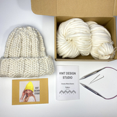 Chunky Ribbed Beanie - Knitting Kit – Miniature 1