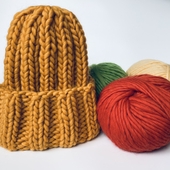 Chunky Ribbed Beanie - Knitting Kit – Miniature 9