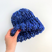 Chunky knit beanie and scarf set – Miniature 7